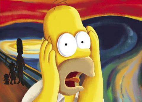 Homer Simpson - Krzyk Muncha