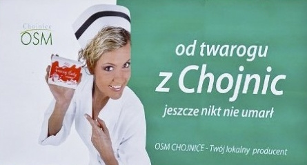 Reklama twaróg z Chojnic